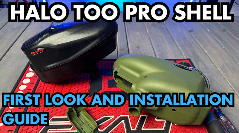 A title image about the Halo Too Pro Shell and an installation guide on how to do it.