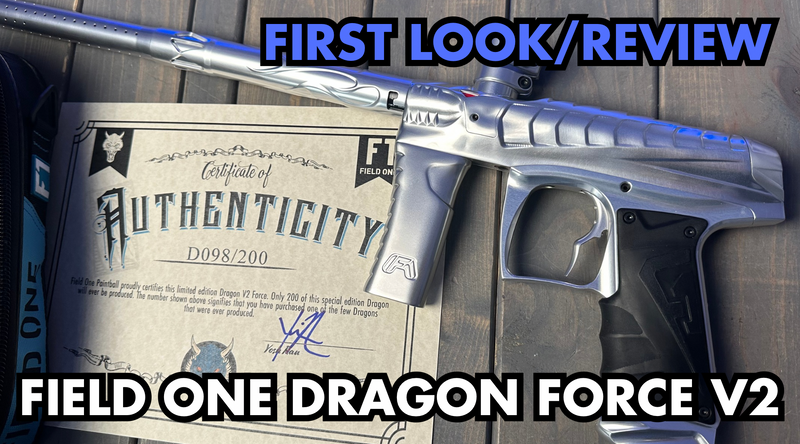 Title image for the First Look and Review of the Field One Dragon Force V2. This image shows off the silver Dragon Force with the certificate of authenticity.