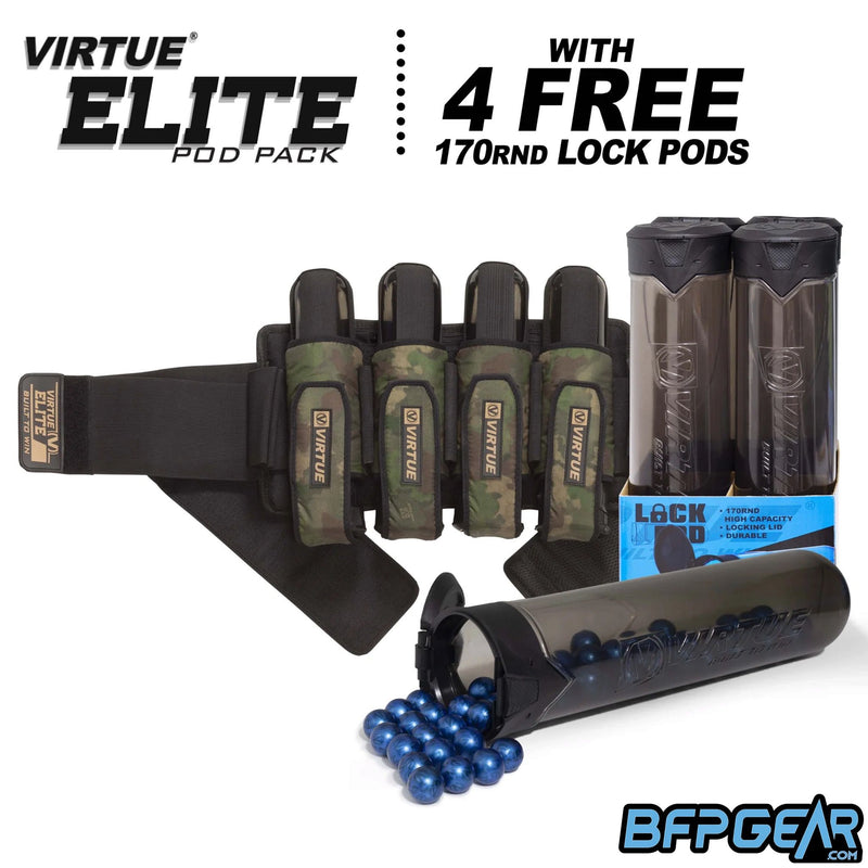 Virtue Elite Pack 4+7 Reality Brush Camo w/ Free 170rnd Lock Pods