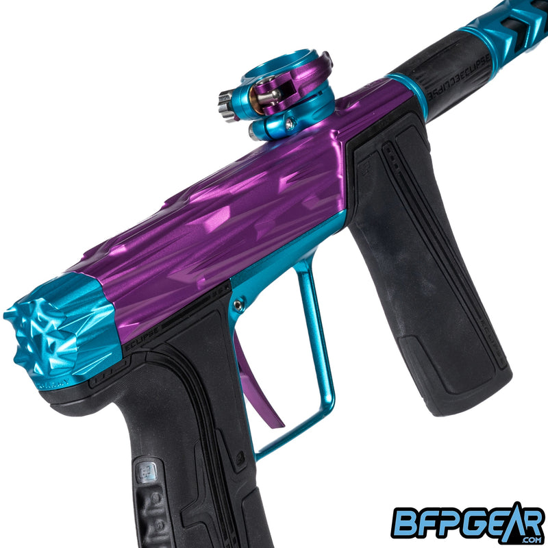 The HK Army RAZR Geo R5. A special cut of the popular GEO R5. Color way is purple with teal accents.