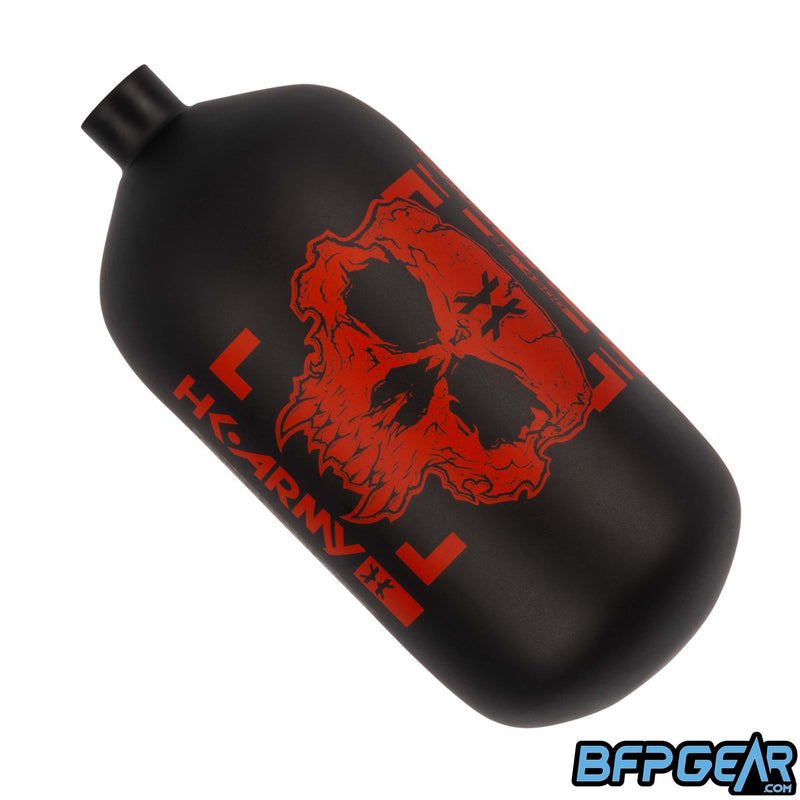 The HK Army Alpha Air 88ci bottle in the Doom Scorch color way.