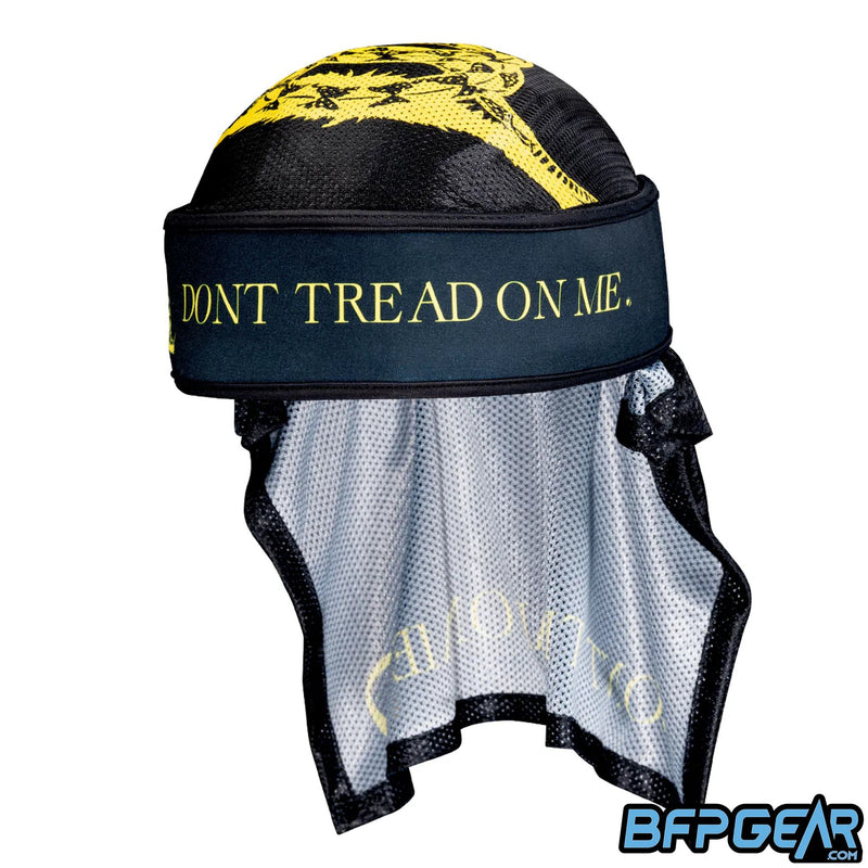 The Dye X HALO Headwrap in Don't Tread on Me.