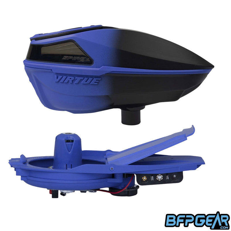 Virtue Spire V Paintball Loader - Blue Black Fade