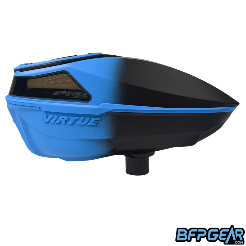 Virtue Spire V Paintball Loader - Cyan Black Fade