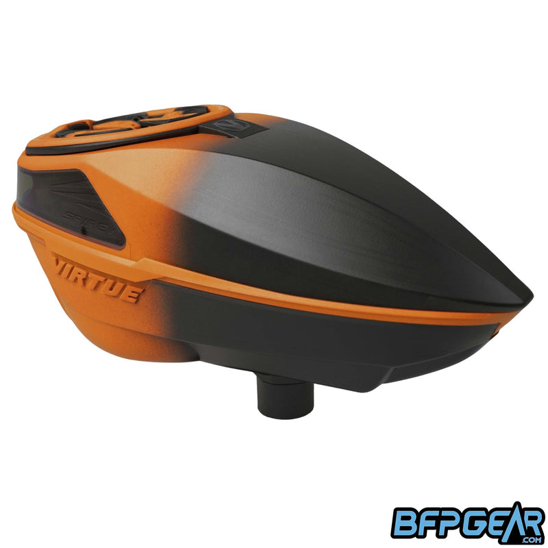 Virtue Spire V Paintball Loader - Orange Black Fade