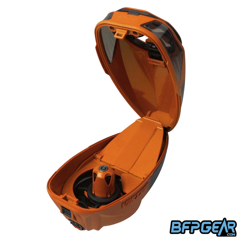 Virtue Spire V Paintball Loader - Orange Black Fade