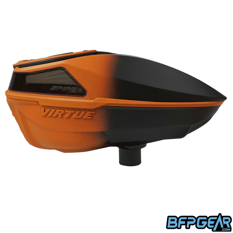 Virtue Spire V Paintball Loader - Orange Black Fade