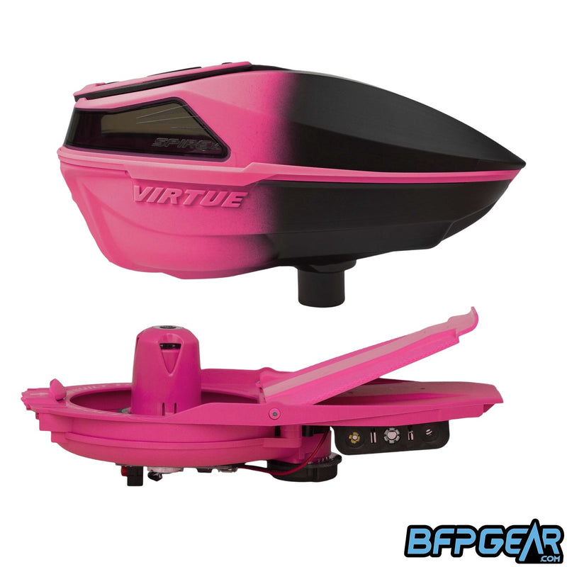 Virtue Spire V Paintball Loader - Pink Black Fade