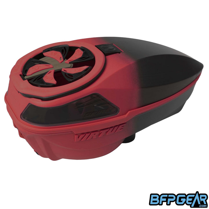 Virtue Spire V Paintball Loader - Red Black Fade