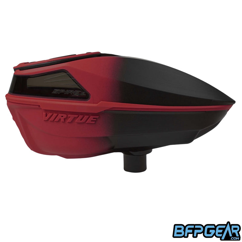 Virtue Spire V Paintball Loader - Red Black Fade