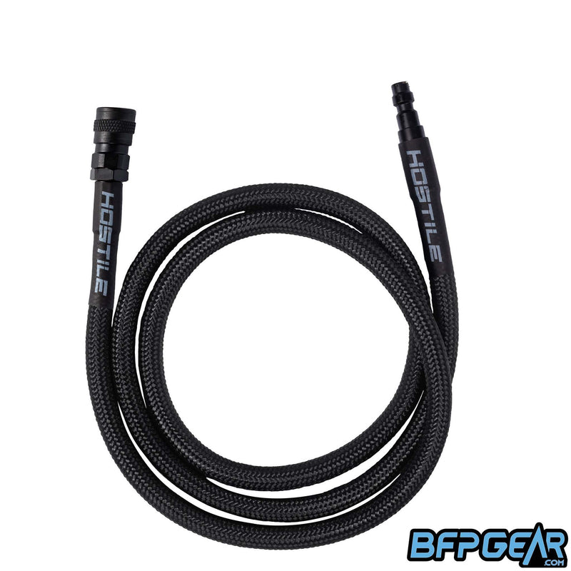 The 42" Flex Line Hose from HK Army in black. Each Flex Hose has a male end, and a female quick-disconnect end.