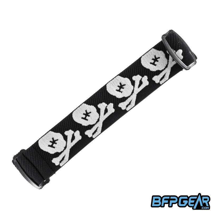 The HK Army bones goggle strap in white. Works with all goggle systems.