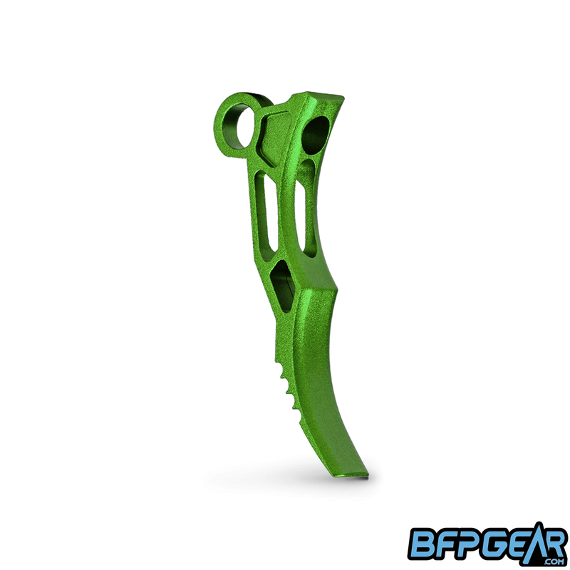 The HK Army Death Blade Trigger for the CS2, CS3, and Geo R5 in the Grim style, color is green.