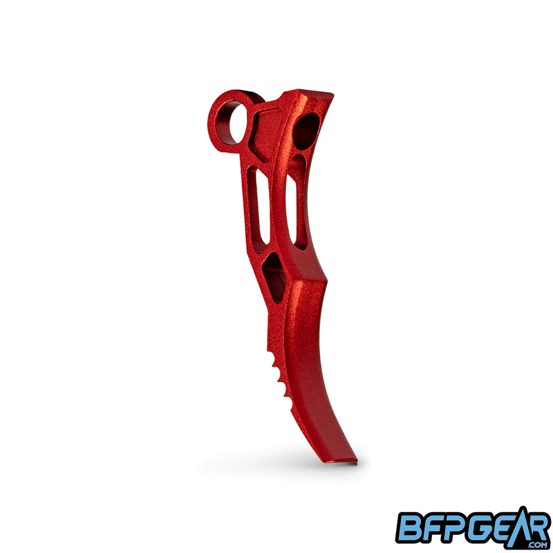 The HK Army Death Blade Trigger for the CS2, CS3, and Geo R5 in the Grim style, color is red.