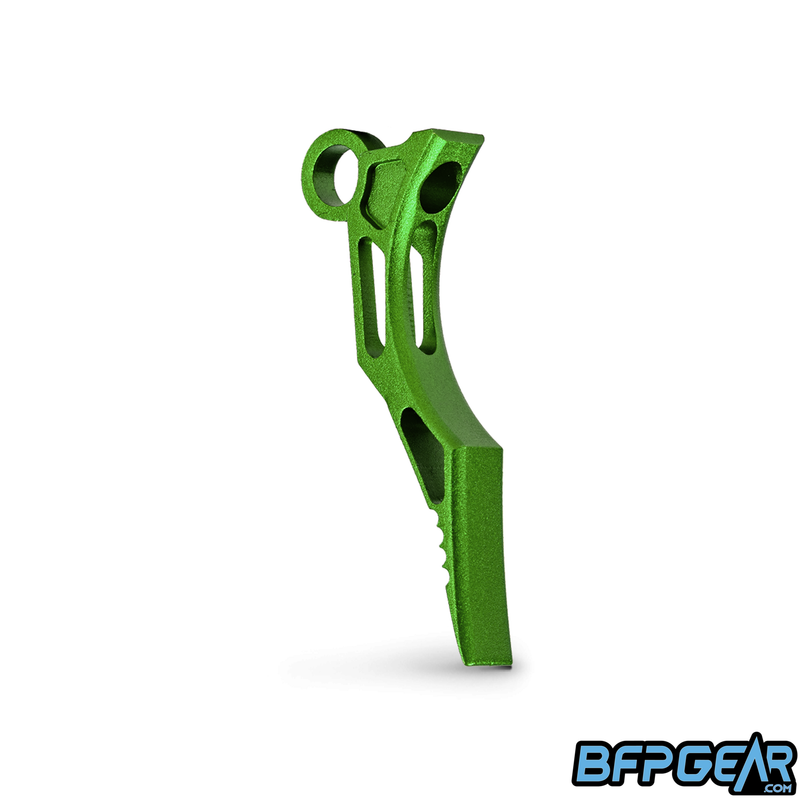 The HK Army Death Blade Trigger for the CS2, CS3, and Geo R5 in the Reaper style, color is green.