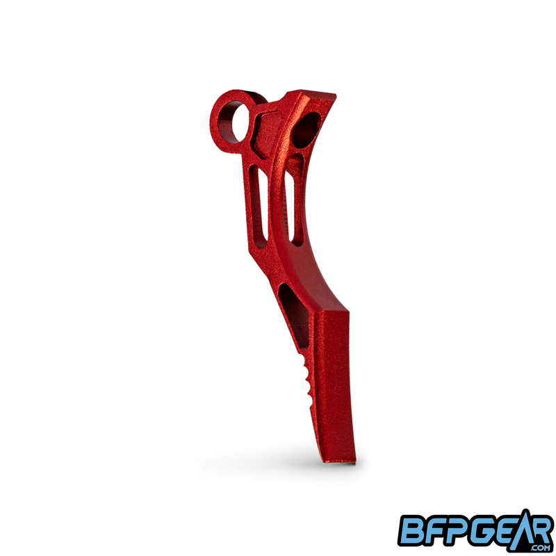 The HK Army Death Blade Trigger for the CS2, CS3, and Geo R5 in the Reaper style, color is red.