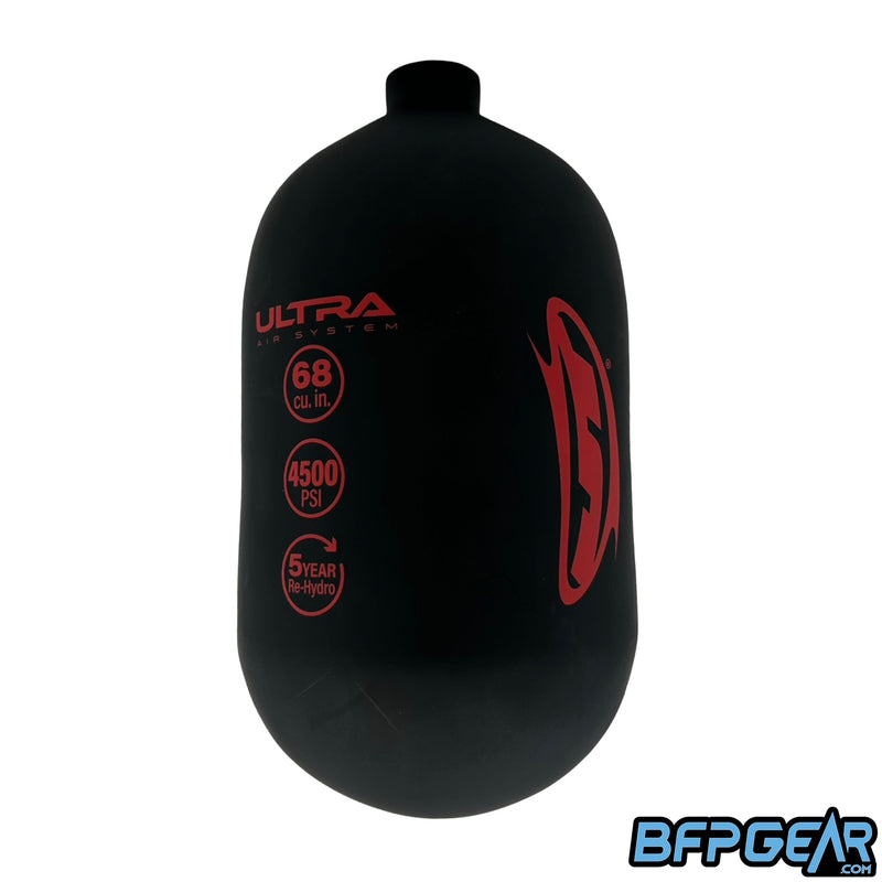 The JT Ultra Light 68ci Bottle in Black and Red.