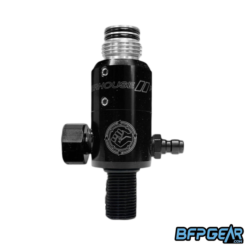 The Powerhouse Mid-Body regulator in black.