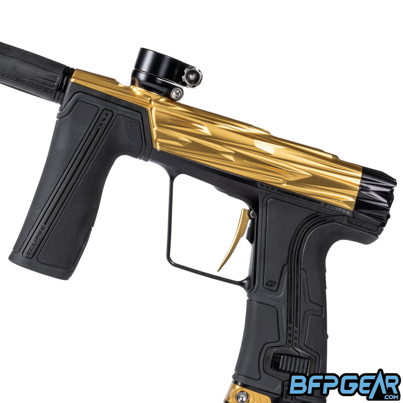 The HK Army RAZR Geo R5. A special cut of the popular GEO R5. Color way is gold with black accents.