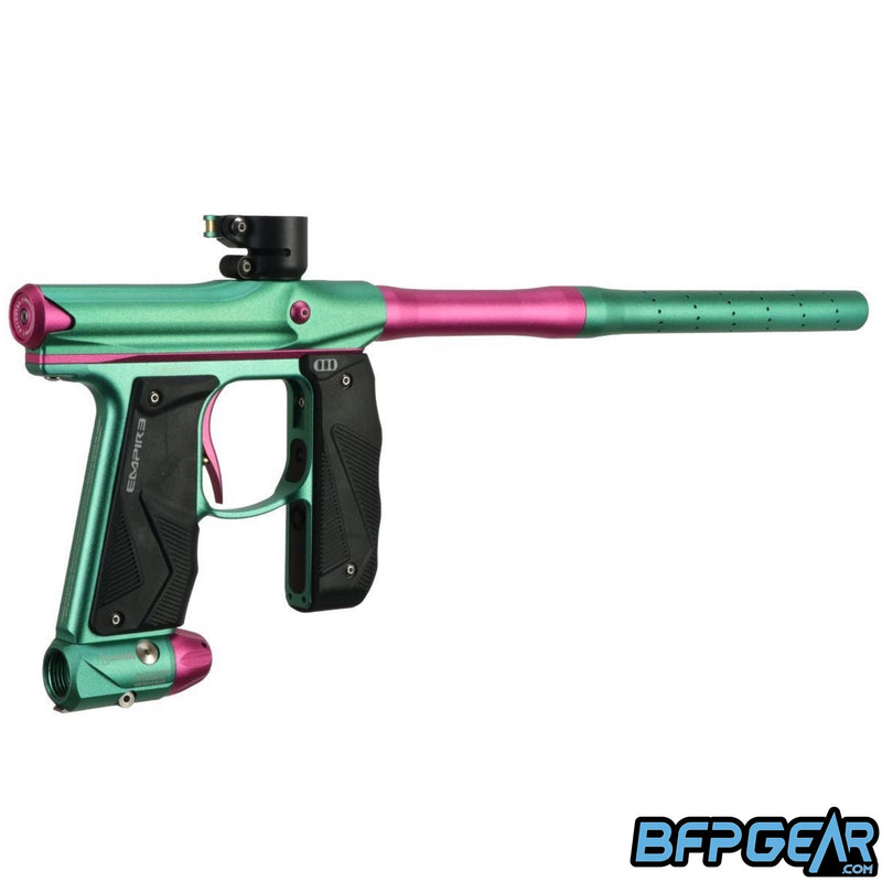 The Empire Mini GS in Dust Teal and Dust Hot Pink.