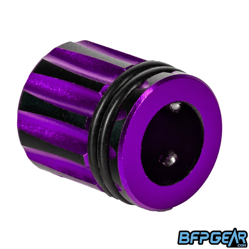 Each fill nipple cover can snap onto any paintball air tank regulator.