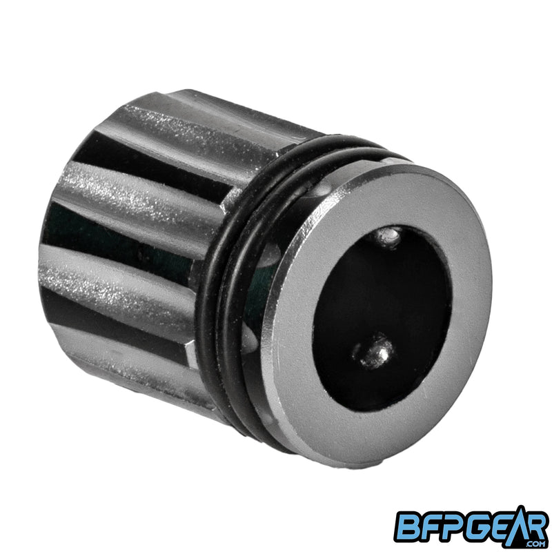 Each fill nipple cover can snap onto any paintball air tank regulator.