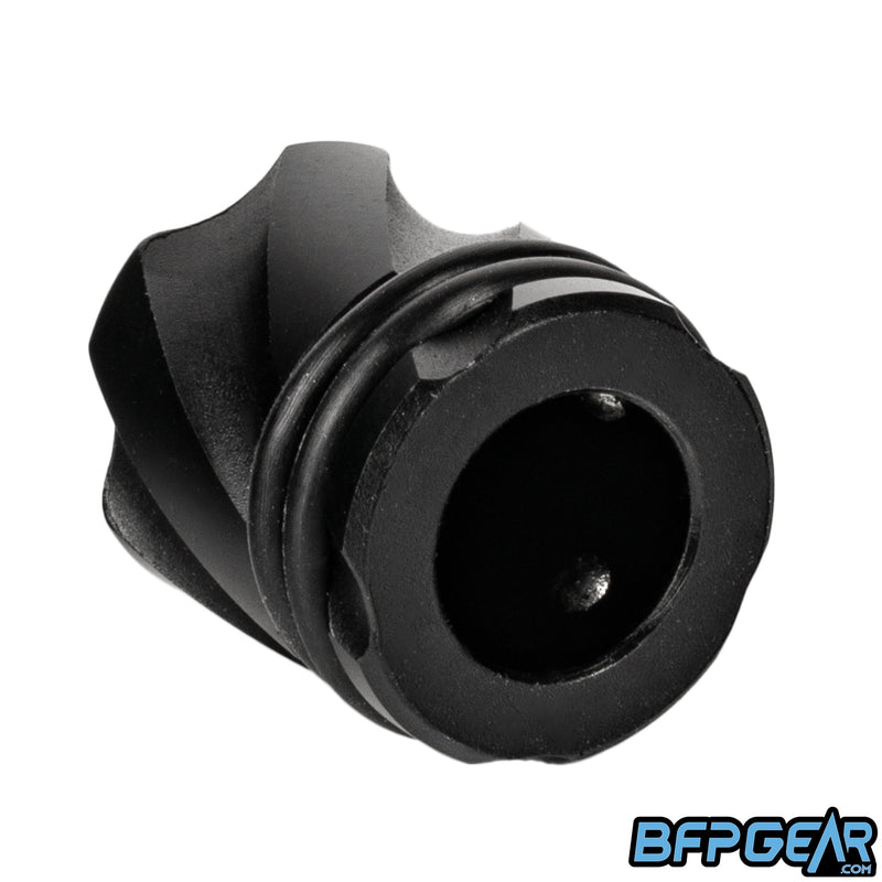 Each fill nipple cover can snap onto any paintball air tank regulator.