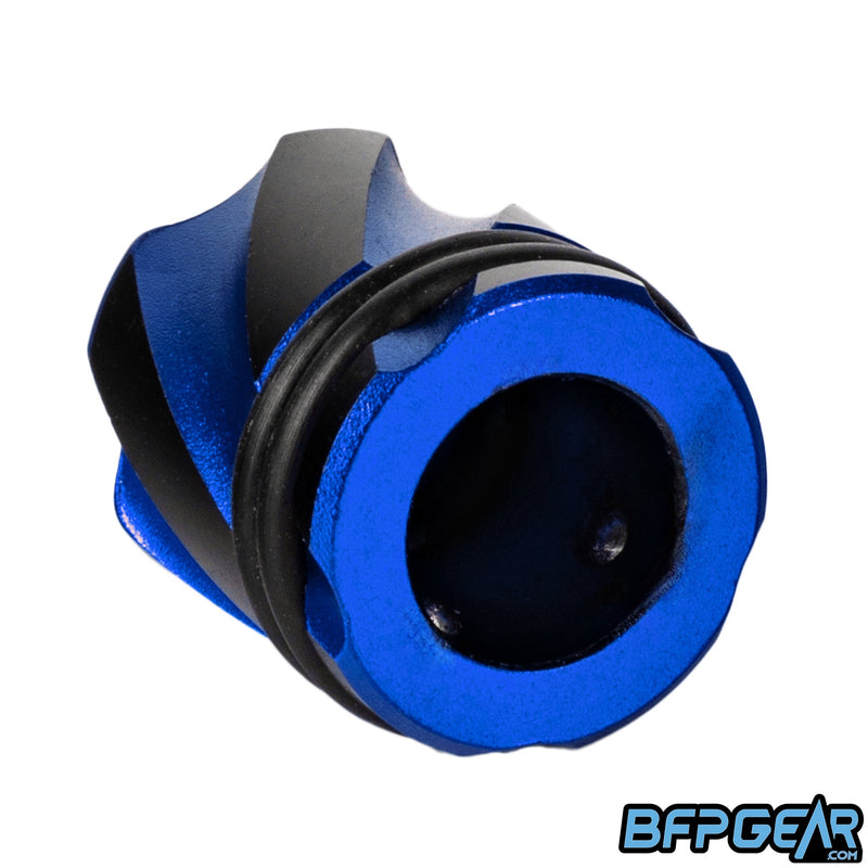 Each fill nipple cover can snap onto any paintball air tank regulator.