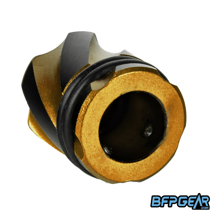 Each fill nipple cover can snap onto any paintball air tank regulator.