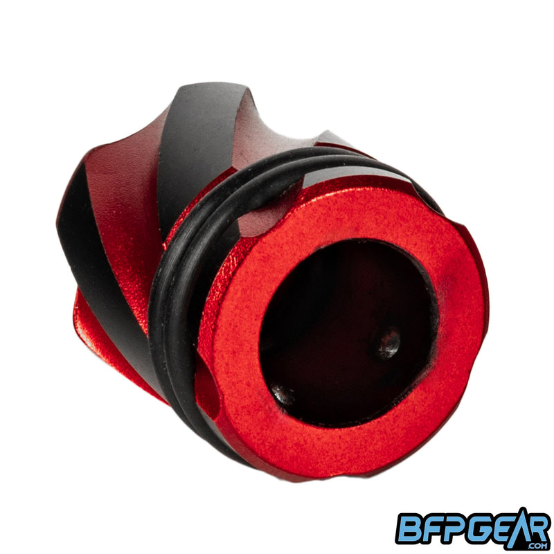 Each fill nipple cover snaps onto any paintball air tank regulator.