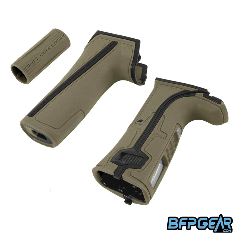 The Planet Eclipse Grip Kit for the GEO R5 in Earth. Comes with rear grip assembly, fore grip, and S63 barrel sleeve.