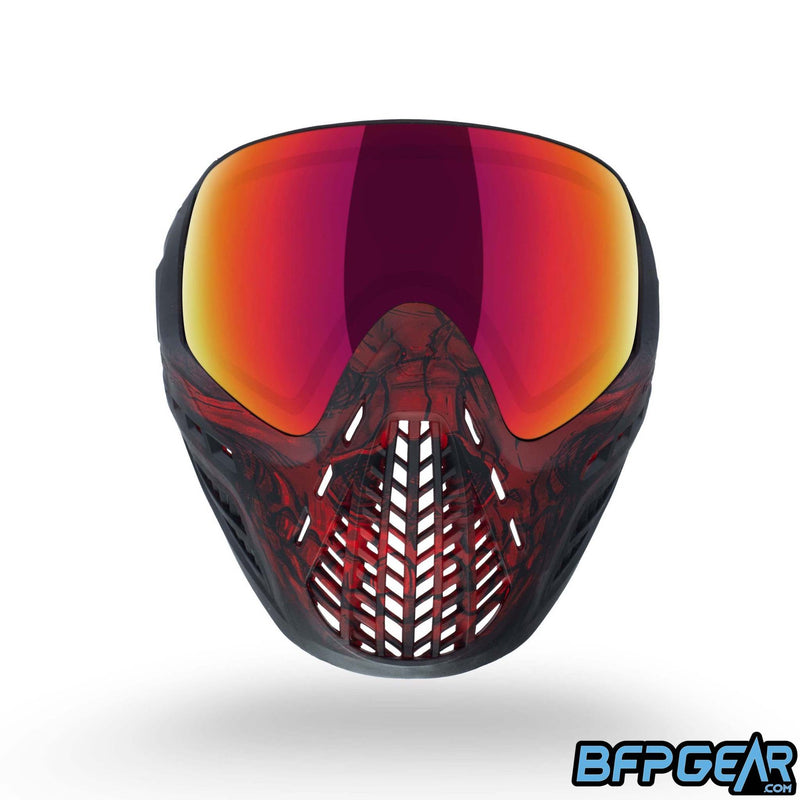 Virtue VIO Ascend Paintball Mask - Red Skull LE