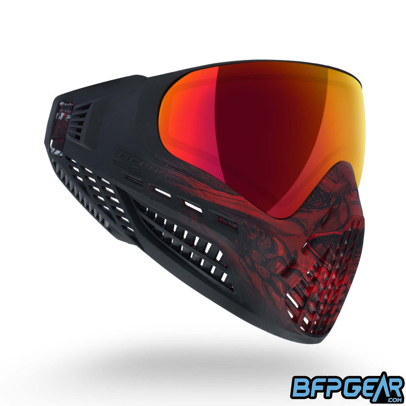 Virtue VIO Ascend Paintball Mask - Red Skull LE