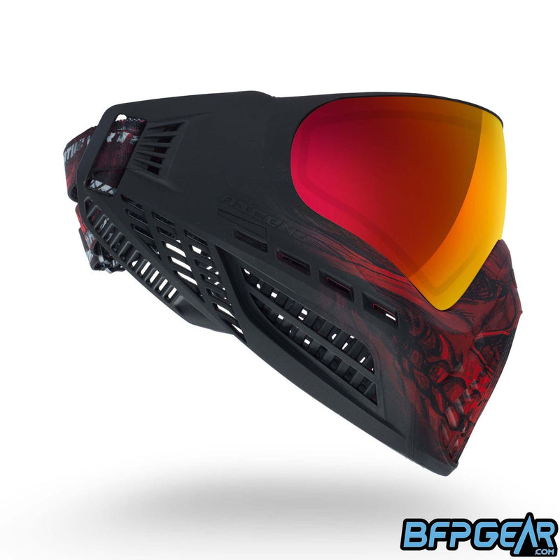 Virtue VIO Ascend Paintball Mask - Red Skull LE