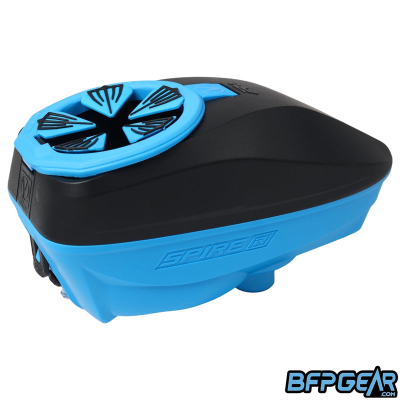 Virtue Spire iR2 Electronic Paintball Loader - Black Cyan SE