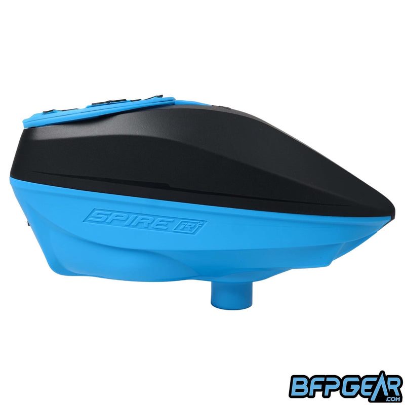 Virtue Spire iR2 Electronic Paintball Loader - Black Cyan SE