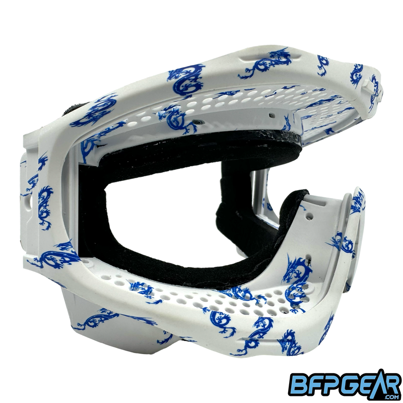 Side view of the Dynasty Dragon frame. This frame is compatible with all ProFlex goggle systems. 