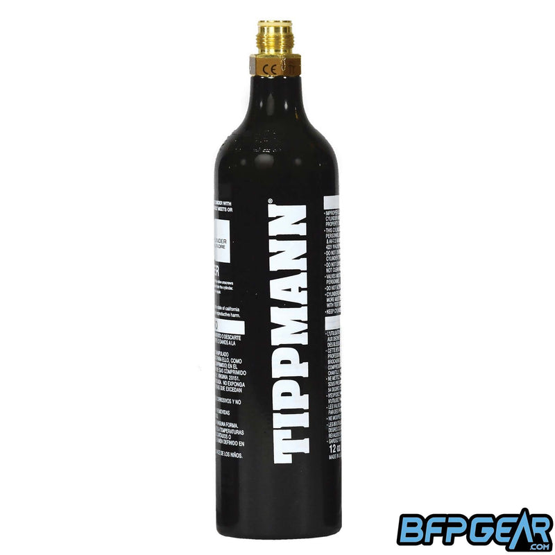 The Tippmann 12 ounce CO2 tank. Does not come pre-filled.