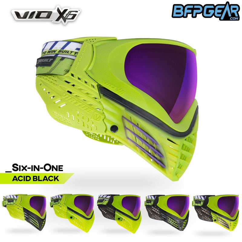 Virtue VIO X6 Goggle - Acid Black