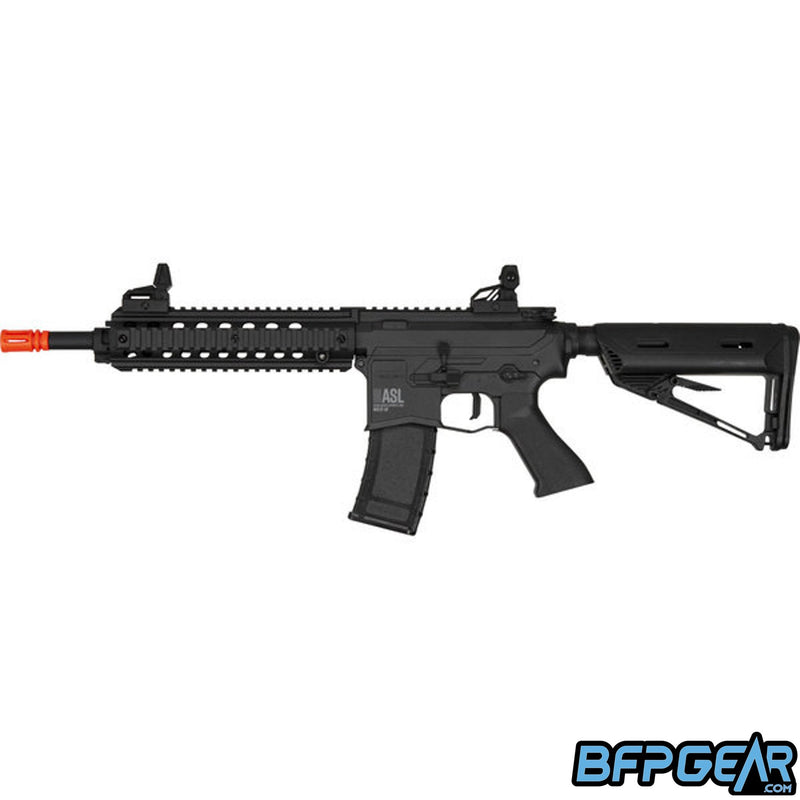 The Valken ASL MOD AEG Airsoft replica in black.